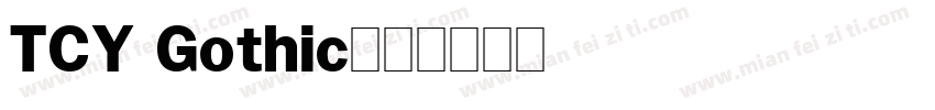 TCY Gothic字体转换